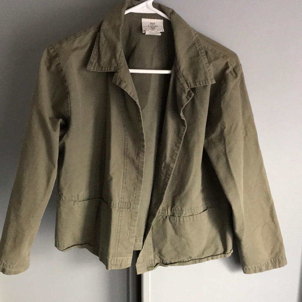 Army green blazer